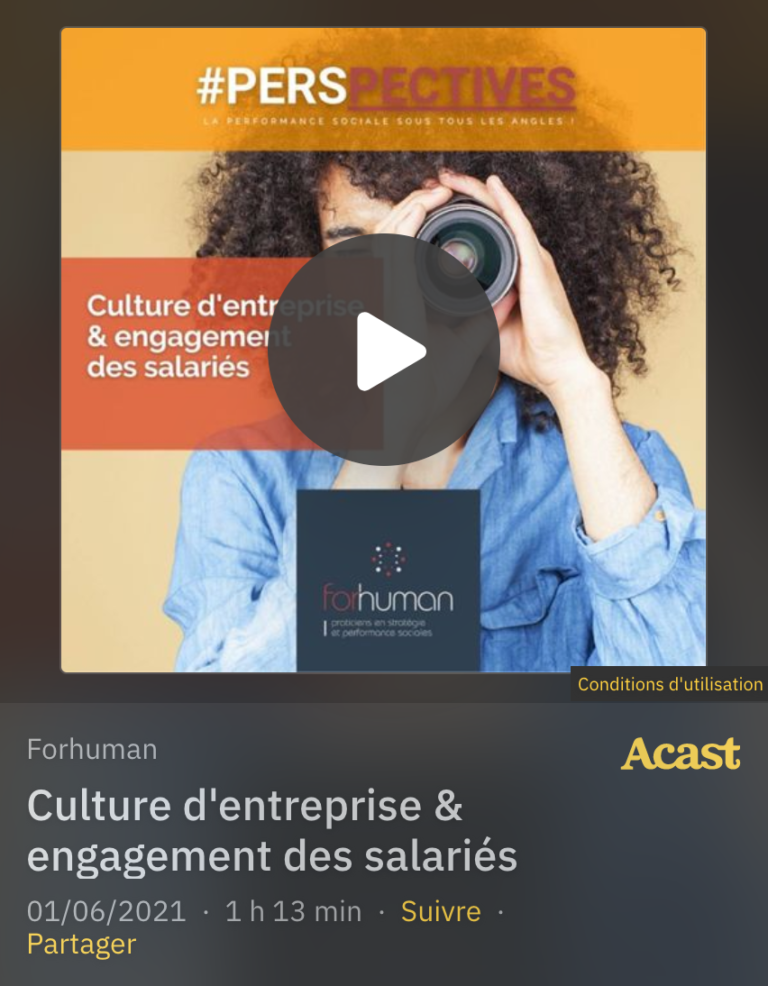 Lire la suite à propos de l’article Podcast : Culture d’entreprise & engagement des salariés