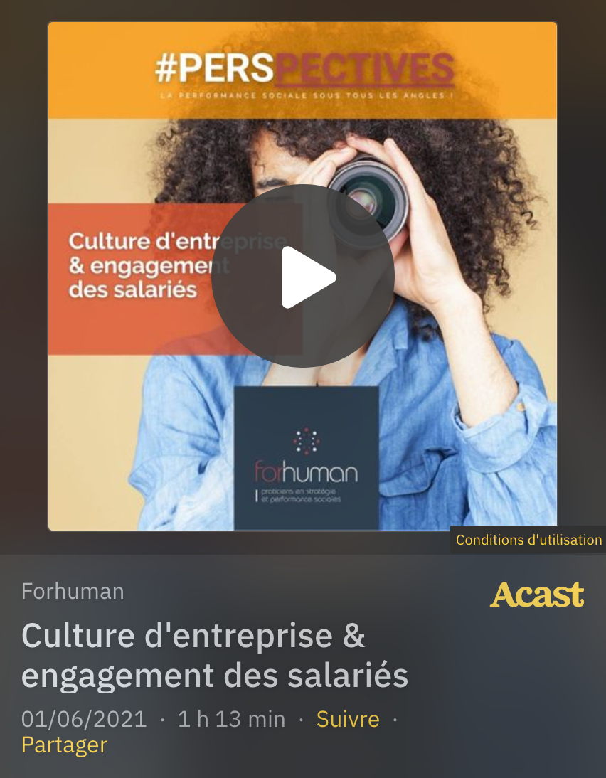 Podcast : Culture d&rsquo;entreprise & engagement des salariés