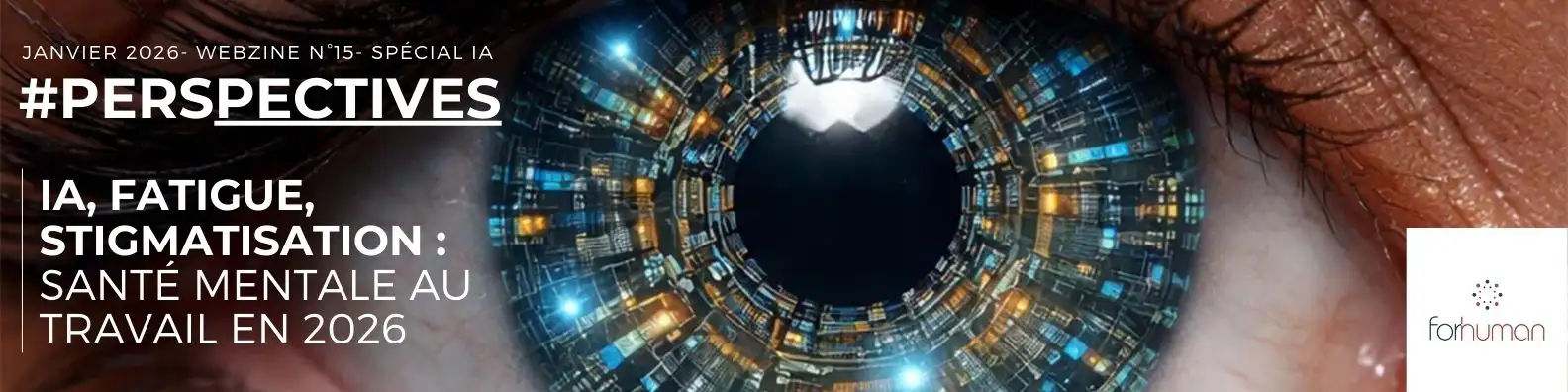 Bandeau du Webzine #Perspectives N°15 : « 2026 : l’IA partout, tout le temps ? »